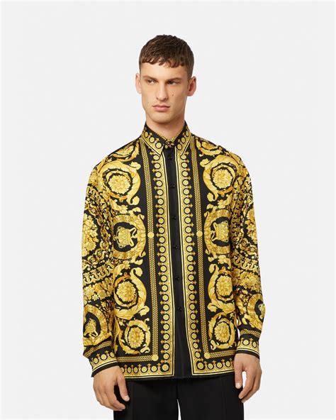 replica versace silk shirts|versace silk shirts for cheap.